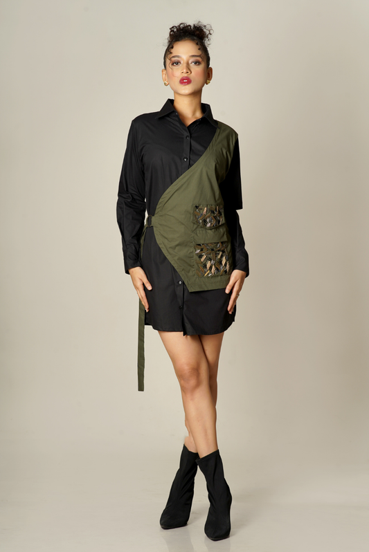 Moanna Half Jacket Shirt Dress