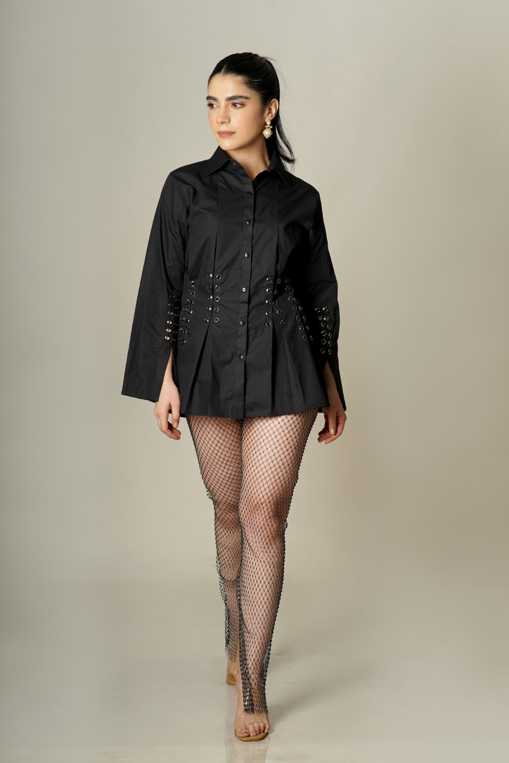 Vera ring pleate shirt