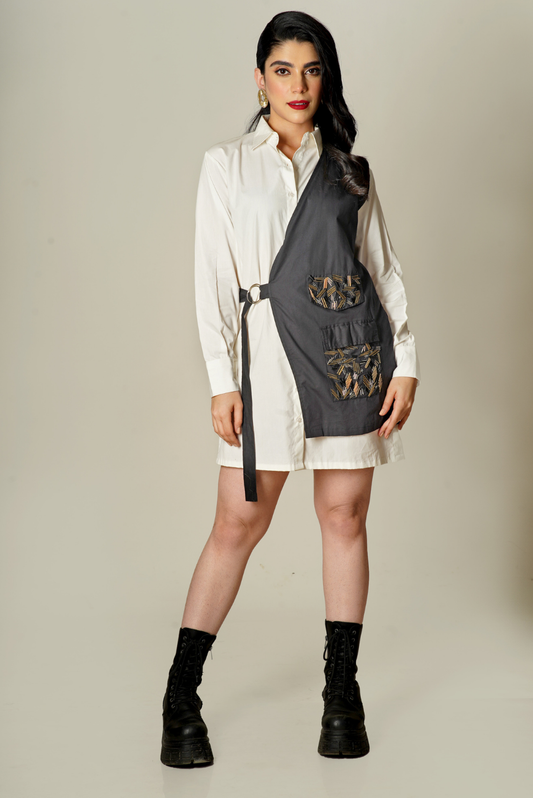 Moanna Half Jacket Shirt Dress