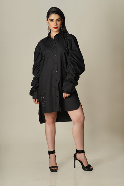 Rhonda puff sleeves Dress