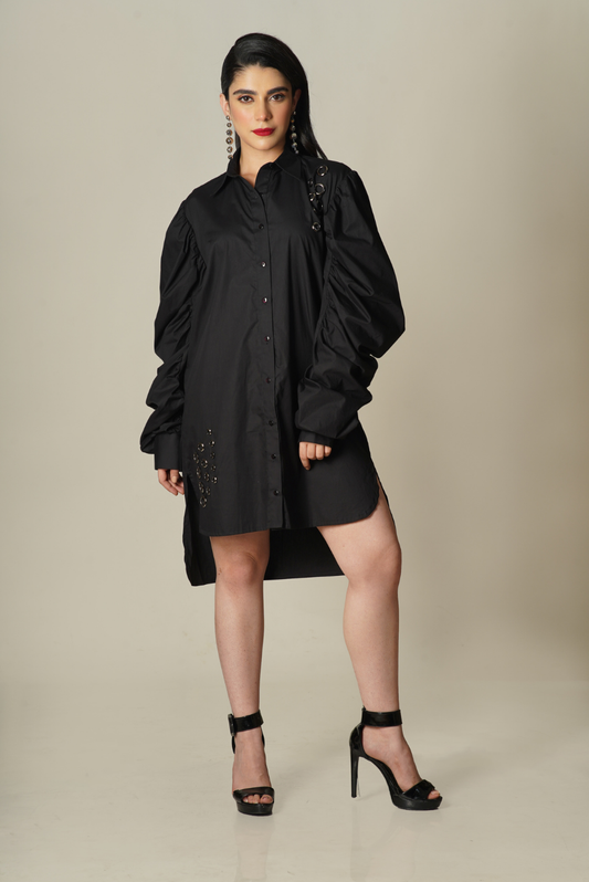 Rhonda puff sleeves Dress